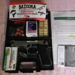 PACK DEFENSE FIRAT MAGNUM CHROMÉ 9mm PAK  - 50 BALLES A BLANC - 30 SELF GOMM - 20 BALLES GAZ EMBOUTS