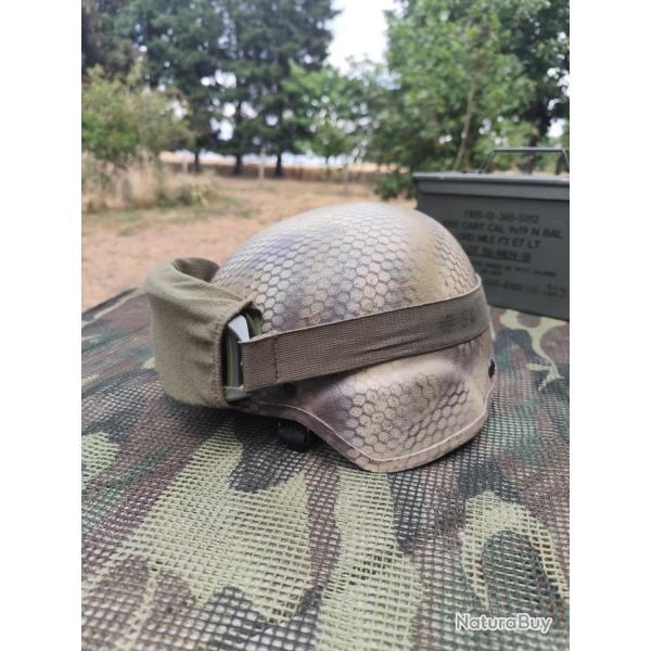 Casque airsoft MICH 2000 camoufl avec lunette