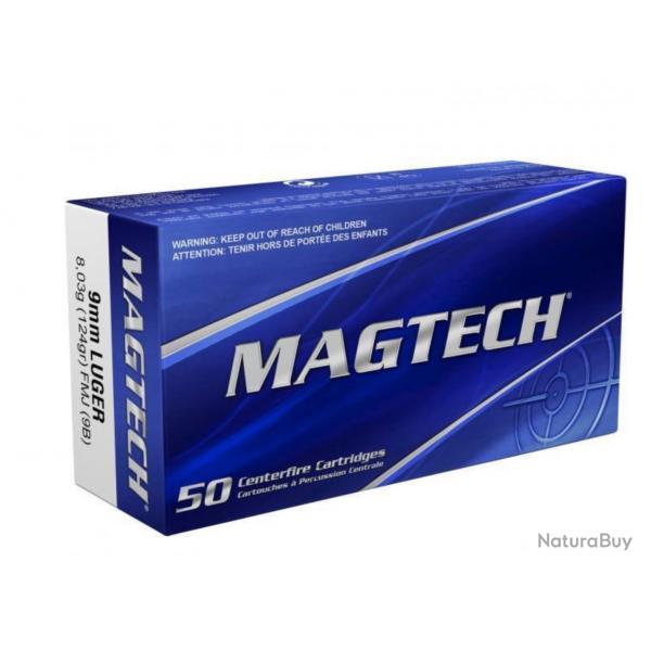Pack 1000 cartouches Magtech 9x19 FMJ 124gr
