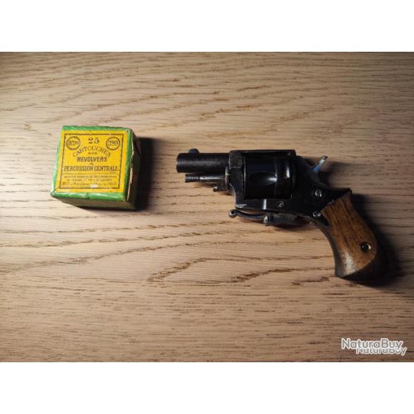 Revolver Bulldog calibre .320 + bote de cartouches