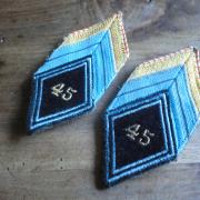 Insigne militaire TRANSMISSIONS GRET 806 losange et grade MAITRE OUVRIER - Collection