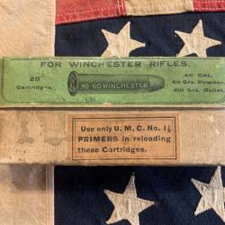 Boite de cartouches d'origine calibre 40-60 Winchester