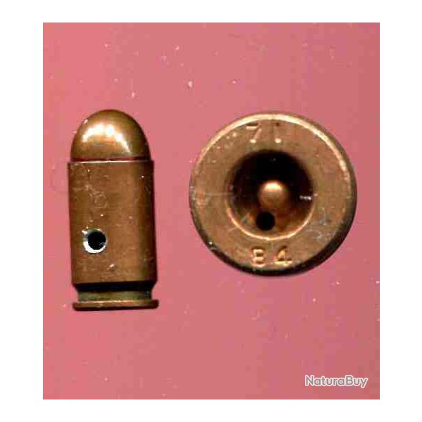 9 x 18 Makarov - inerte de manipulation production Chine Populaire usine N71  - mmarquage : 71 84