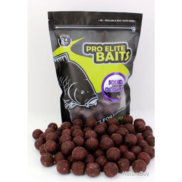 Bouillettes pro elite baits squid octopus  24mm 800gr