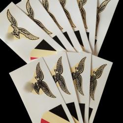Lot de 10 paires de décalcomanies de casques Allemands Luftwaffe