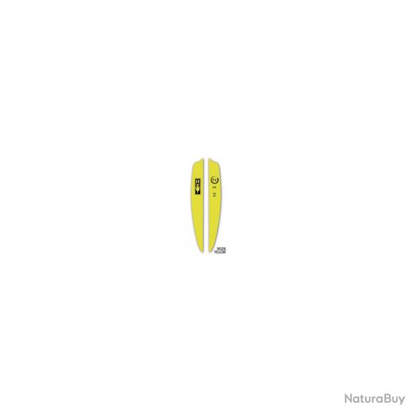 Plumes Zen 4 pouces Bohning Bright Jaune x 100