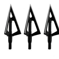 Lot de 3 pointes de chasse à lame fixe Maximal Laserrazor 100 grains 3 blades