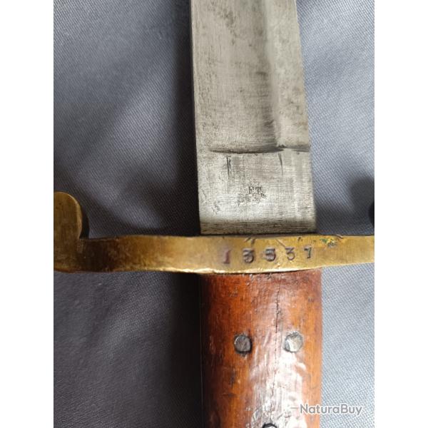 Baonnette sudoise M1903 pour les garde-ctes.  l'origine M1867 !! Une pice rare !!!