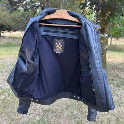 blouson moto cuir Helston's