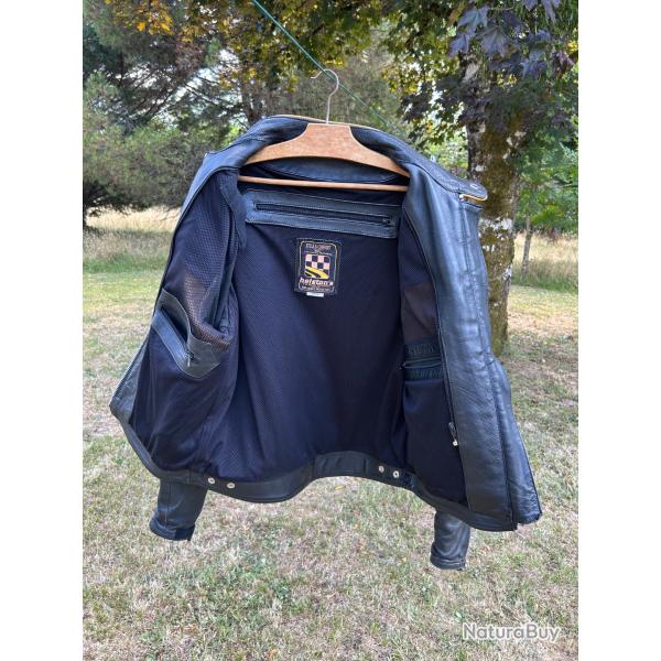 blouson moto cuir Helston's