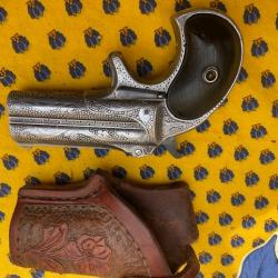 RARE DERRINGER LUXE GRAVÉ USINE REMINGTON