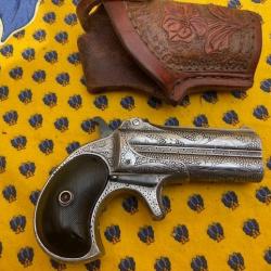 RARE DERRINGER LUXE GRAVÉ USINE REMINGTON