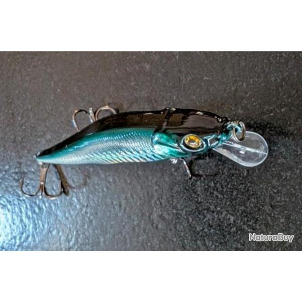 LEURRE BIONIQUE 11CM 3 HAMECONS TRIPLES CROCHETS POUR CARNASSIERS MER ET RIVIERE