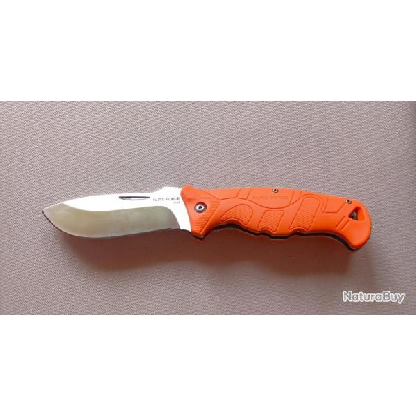 Couteau pliant Elite Force 404A avec manche orange