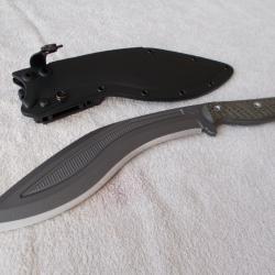 KUKRI RMJ TACTICAL/ACIER 80CRV2/BUSHCRAFT/TACTICAL USA /HACHE