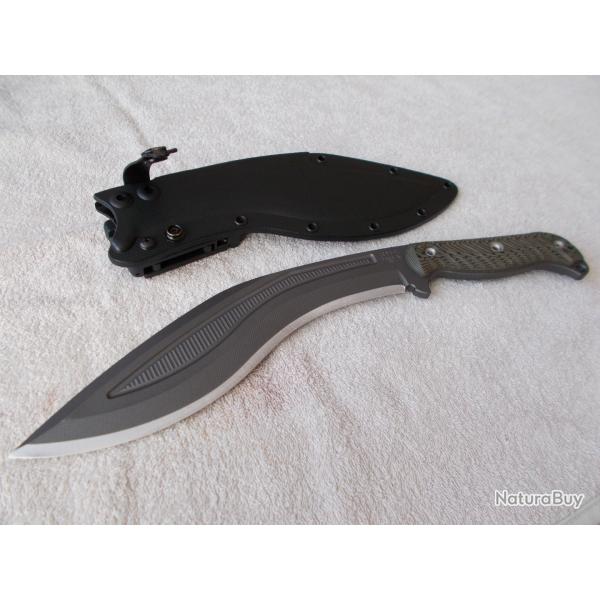 KUKRI RMJ TACTICAL/ACIER 80CRV2/BUSHCRAFT/TACTICAL USA /HACHE