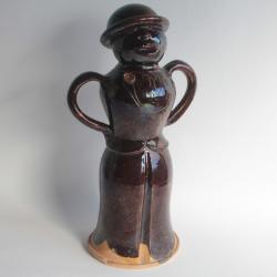 Épi de faîtage anthropomorphe terre vernissée Poterie