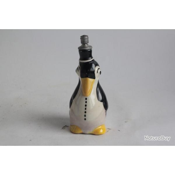 Flacon  parfum stilligoutte Pingouin cramique St Uze