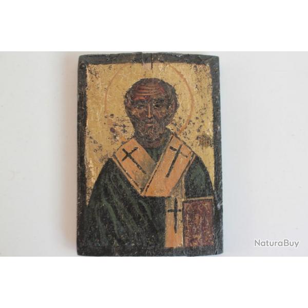 Ancienne Icne orthodoxe Saint Nicolas