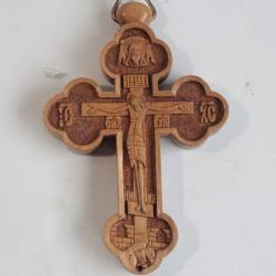 Croix orthodoxe bois sculpté