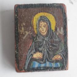 Ancienne Icône miniature orthodoxe Vierge