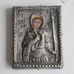 Icône miniature orthodoxe Saint Menas