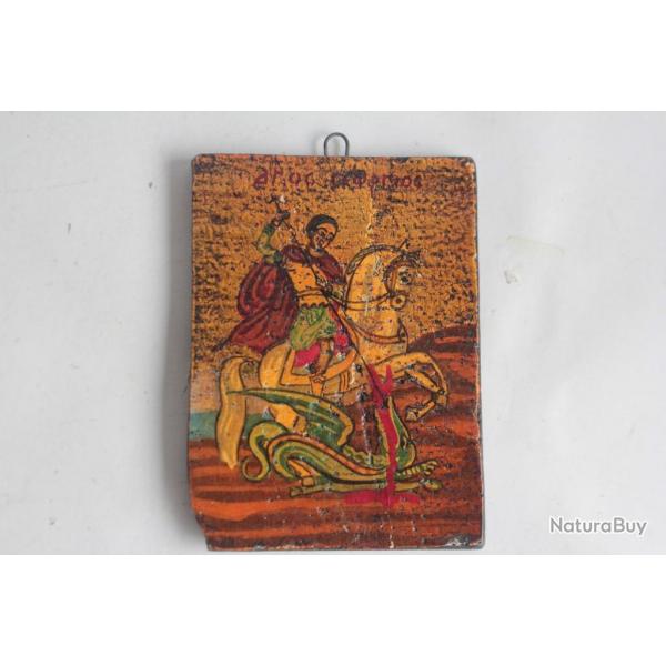 Icne orthodoxe Saint Georges terrassant le dragon