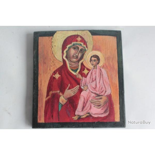Icne orthodoxe Mre de Dieu Vierge  l'enfant Europe de l'est