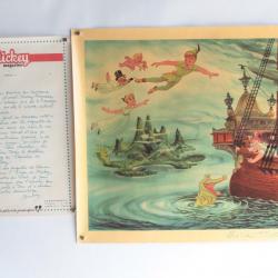 Affiche film Peter Pan Walt Disney Mickey Magazine