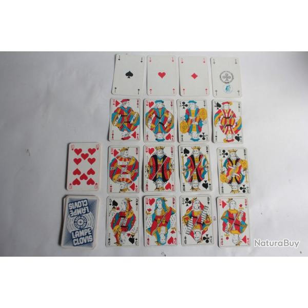 Jeu de cartes publicitaire Lampe Clovis Auto Moto Vlo Cyclomoteur