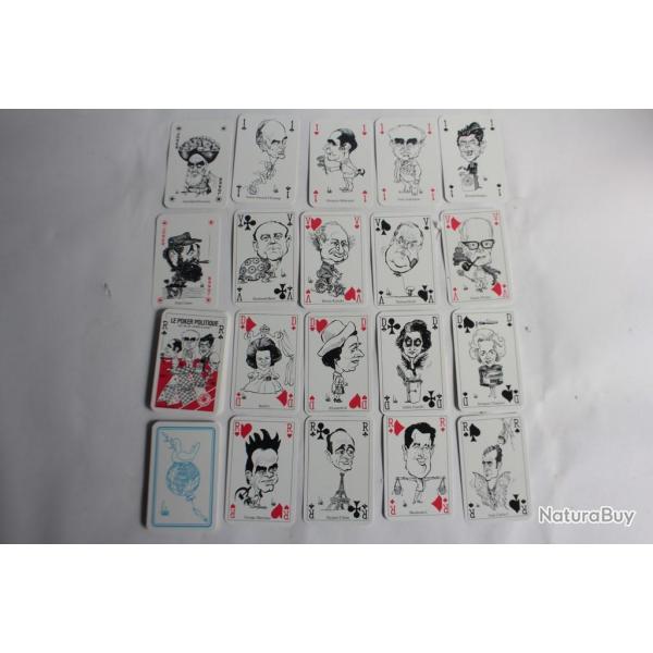 Jeu de cartes Poker politique franais illustrations Bubec