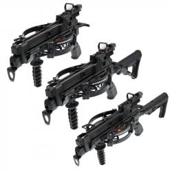 Arbalète FMA Supersonic REV Tactical 120 lbs 310-340 FPS XL + Crosse M4