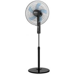 Ventilateur sur Pied Noir  45 W de puissance Hauteur réglable jusqu'à 128 cm 3 vitesses