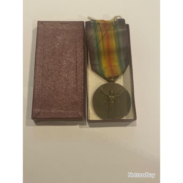 Mdaille militaire franaise grande guerre pour la civilisation 14/18