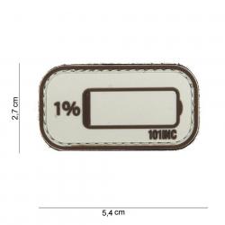 Patch 3D PVC Low Battery (101 Inc) Désert