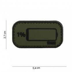 Patch 3D PVC Low Battery (101 Inc) Noir