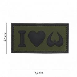 Patch 3D PVC I love Boobies (101 Inc) OD
