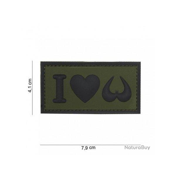 Patch 3D PVC I love Boobies (101 Inc) OD