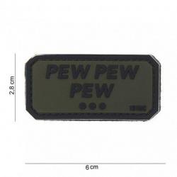Patch 3D PVC Pew pew pew (101 Inc) Noir