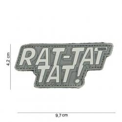 Patch 3D PVC Rat-tat tat (101 Inc) Gris