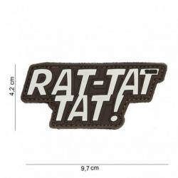 Patch 3D PVC Rat-tat tat (101 Inc) Marron