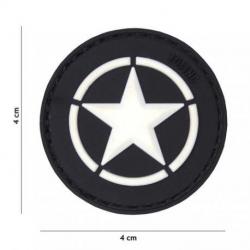 Patch 3D PVC étoile (101 Inc) Noir