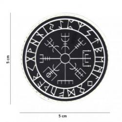 Patch 3D PVC Runes Protection (101 Inc) Noir
