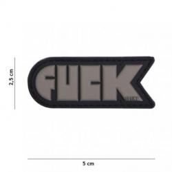 Patch 3D PVC Fuck (101 Inc) Wolf Grey