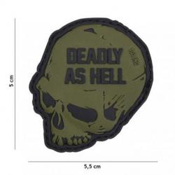 Patch 3D PVC Deadly as Hell (101 Inc) OD