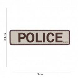 Patch 3D PVC Police (101 Inc) Désert