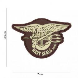 Patch 3D PVC Navy Seals (101 Inc) Marron