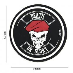 Patch 3D PVC Death or Glory (101 Inc) Noir