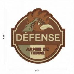 Patch 3D PVC Defense Armee de Terre (101 Inc) Coyote
