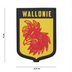 Patch 3D PVC Ecusson Wallonie (101 Inc) Jaune